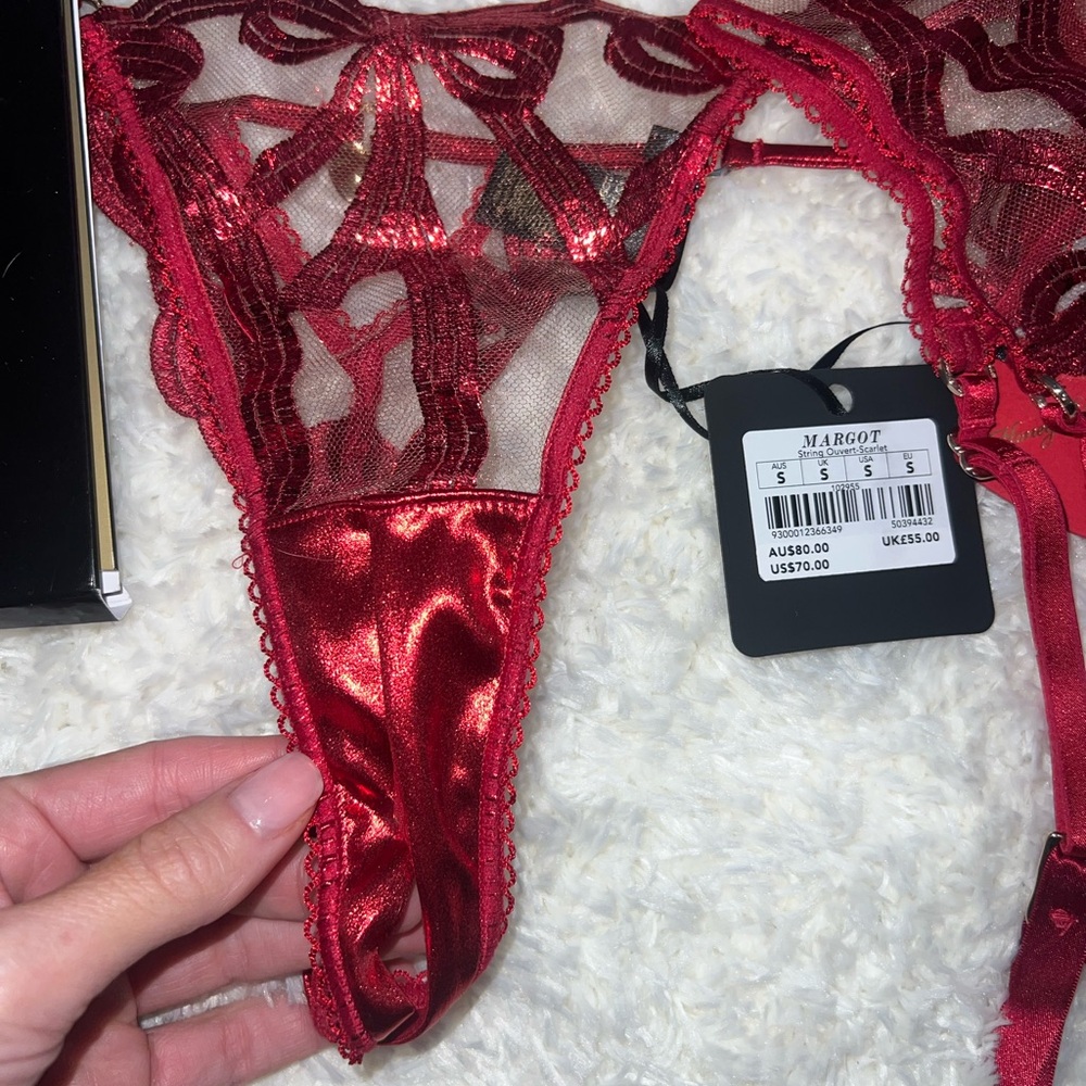 Luxury Red Lingerie Set by Honey Birdette - Picture 4 of 5